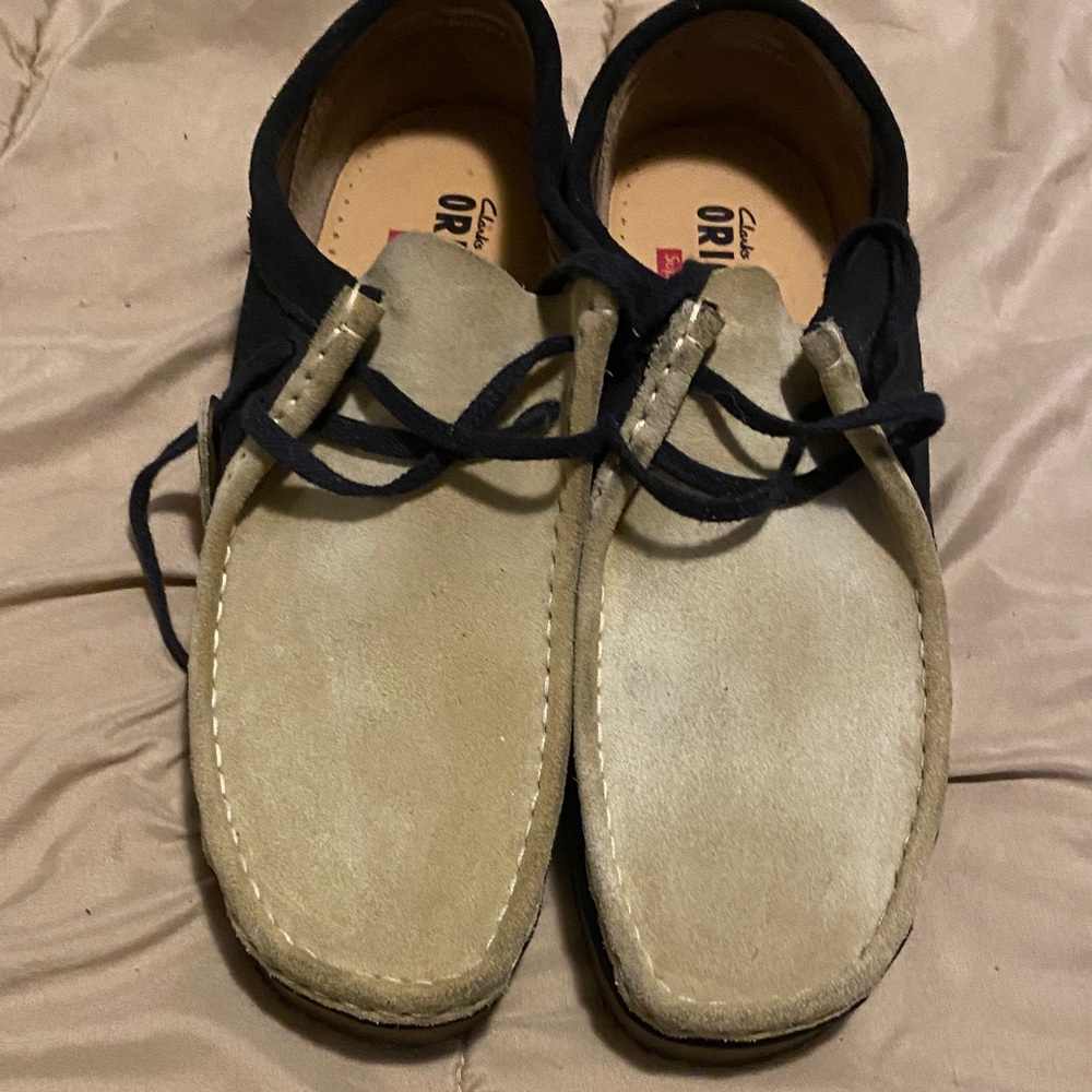 Clarks Men's Tan and Black Loafers